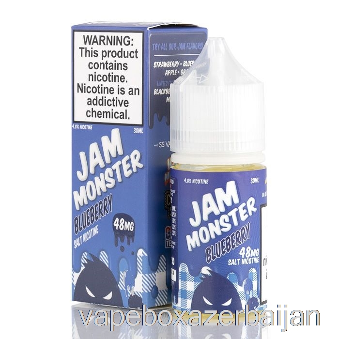 Vape Azerbaijan Blueberry - Jam Monster Salts - 30mL 48mg